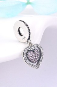 Pandora Charm zawieszka serce pave miłość love-2