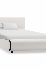 vidaXL Rama łóżka, biała, sztuczna skóra, 90 x 200 cm 284990-2