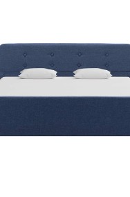 vidaXL Rama łóżka, niebieska, tapicerowana tkaniną, 120 x 200 cm 284908-2