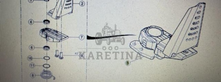 Wspornik błotnika skrętny Claas AXION-1