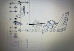 Wspornik błotnika skrętny Claas AXION