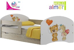 łóżko dla dziecka 140x70 bajkowy nadruk wysoka jakość