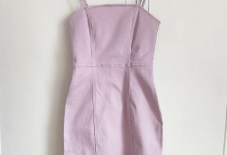 Moni sukienka H&M denim jeans XS 34 S 36 liliowa fioletowa dżinsowa