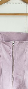 Moni sukienka H&M denim jeans XS 34 S 36 liliowa fioletowa dżinsowa-4