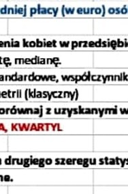 "Szeregi rozdzielcze i szczegółowe" - Zestaw 2 Rozwiązań Excel. poziom - Studia -2