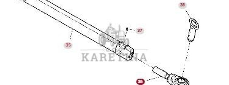 Fendt 930 933 936 GEN 7 Drążek Wspornik Wzmocnienie + Wrzeciono CZĘŚCI H218PB4001040 H931870040070-1