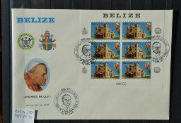 Papież Jan Paweł II Belize I FDC Ks Chrostowski 40 