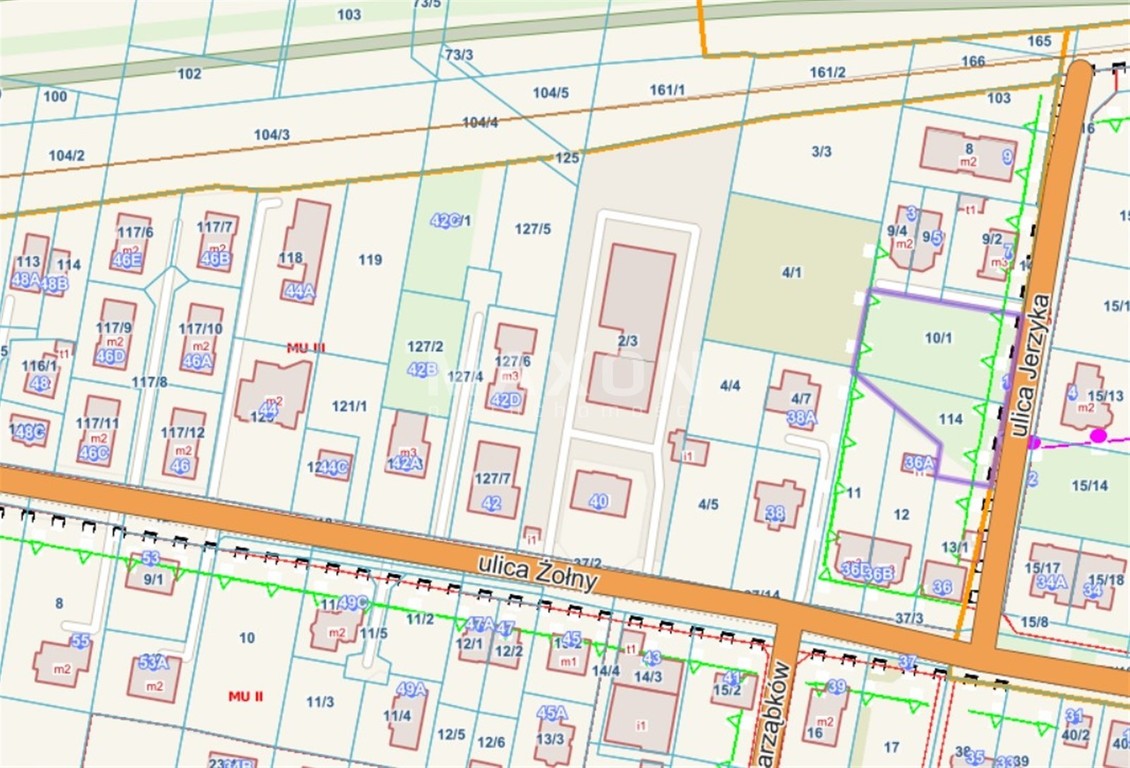 Działka inwestycyjna, MPZP, 12 jednostek - Widok 5
