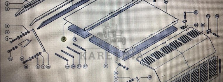 Blacha dachu Class Mega 370-340 Nr 17 na rys katalogowym Nr katalogowy 000 542 148 0-1