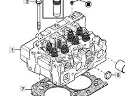 John Deere 6920 6920S Głowica Cylindra CZĘŚCI RE507777 RE553419