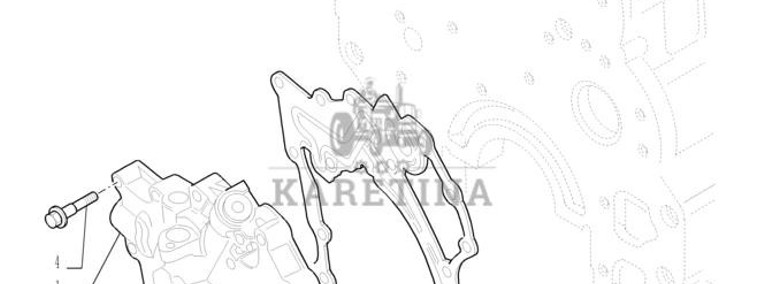 New Holland T6010 Pompa oleju silnikow 2830914-1