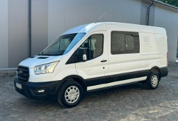 Ford Transit Salon PL L3H2 7-miejscowy Brygadówka Hak PDC Klima Bluetooth F.Vat23