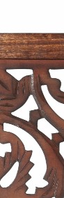 vidaXL Parawan 3-panelowy, rzeźbiony, brązowy 120x165 cm, drewno mango285338-4