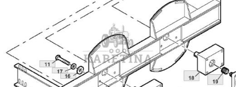 John Deere 9780CTS 9780HM 9780 CTS Rama Rozrzutnika Plew AZ61473CZĘŚCI-1