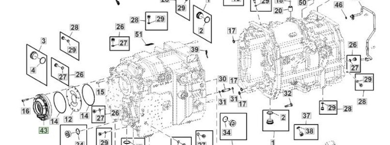 John Deere 6230 6250 - pompa oleju transmisyjna AL227080-1