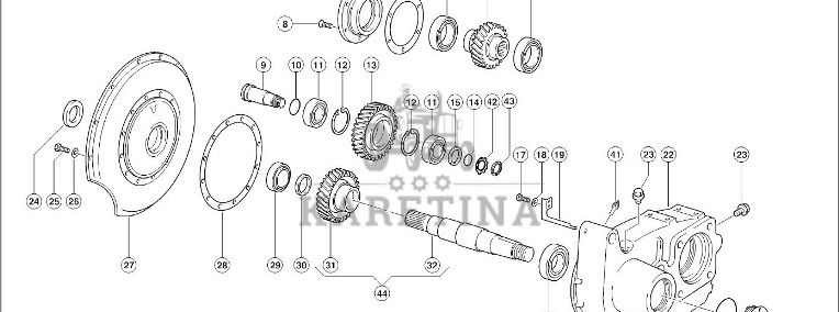 Claas Lexion 560 WAŁEK NAPĘDU KPL 0007703040 (Silnik c13,c10, c9; przekładnia rozdzielająca)-1