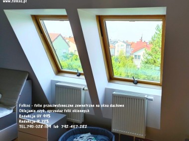 Folie przeciwsłoneczne zewnętrzne na okna dachowe VELUX , FAKRO...Folie Warszawa-1
