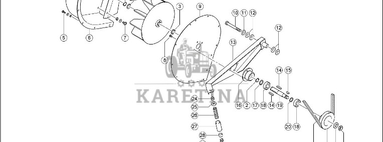 Claas Lexion 600 OGRANICZNIK 0006448160 (245 czyszczenie kosza chłodnicy)-1