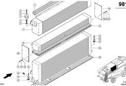 Claas Lexion 600 CHŁODNICA OLEJU 0007435982 (Układ chłodzenia)