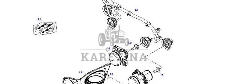 Fendt 828 Vario - reflektor świateł mijania G931901020141-1