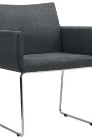 vidaXL Krzesła stołowe, 2 szt., ciemnoszare, tkanina246856-2
