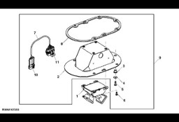 RE278984 John Deere 8345R - Czujnik radarowy