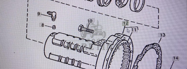 John Deere AR102235/obudowa tylnej osi/John Deere 4555/4755/4955-1