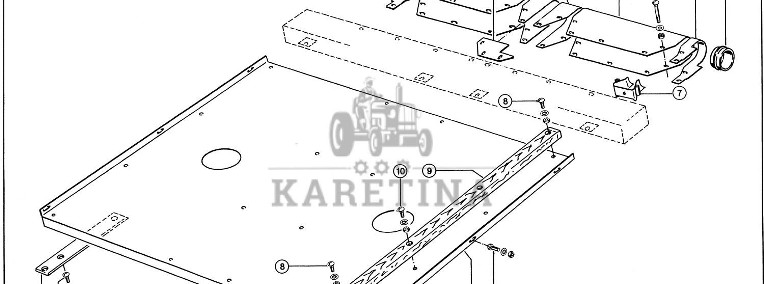 Claas Lexion 580 PODSTAWA POŚREDNIA 0007659691 (Kanał wciągający; osłona przed nawinięciami)-1