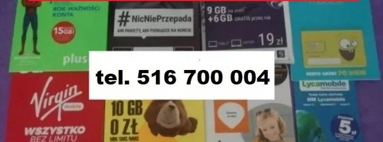 Zarejestrowane SIM karty startery telefoniczne prepaid działające sprawne Elbląg-1