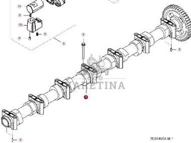 Fendt 936 Gen 7 Silnik D1556LE523 Wałek Rozrządu H218PF150298B CZĘŚCI-1