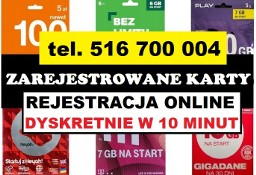 ZAREJESTROWANE KARTY SIM startery ZDALNA REJESTRACJA KART SIM anonimowo po cichu