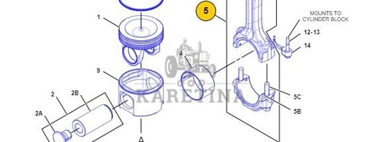 Caterpillar Cat C10 - korbowody korbowód 155-6629 1556629-1