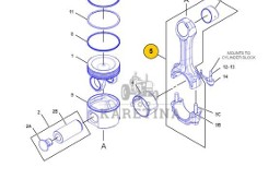 Caterpillar Cat C10 - korbowody korbowód 155-6629 1556629