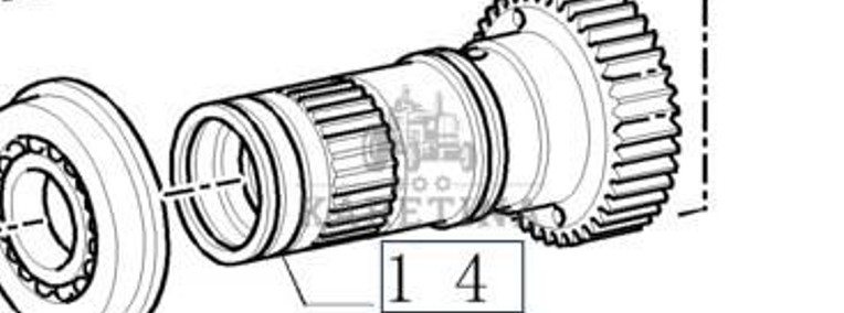 New Holland T7 T6050 TM165 TM155 TM150 TM140 TM145 Koło Zębate 5164739-1