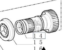 New Holland T7 T6050 TM165 TM155 TM150 TM140 TM145 Koło Zębate 5164739