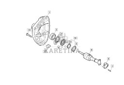 John Deere 8130 8230 8330 8430 8530 - zwrotnica lewa R167919 R290305