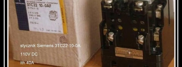 Stycznik Siemens 3TC22 10-0A ; 110V DC; Ith 40A-1