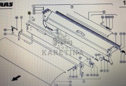 CLAAS 00 0734 379 0/Claas Lexion wałek podajnika zboźowego - 580 560-540 460-440 770-760 670-640