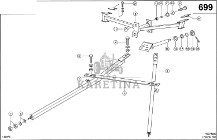 Claas Lexion 580 ZAMOCOWANIE OSI PR. 0007511320 (Półgąsienica stalowa; część dolna)