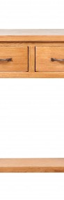 vidaXL Konsola z 2 szufladami, 83x30x73 cm, lite drewno dębowe 241675-3