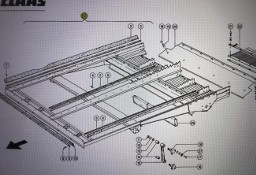 Podłoga transportowa Claas Mega 370-340 Nr kat. części 000 662 641 0