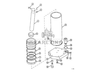Case 5120 5130 5140 5150 5250 - tuleja podnośnika 1997145C1-2