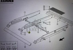 Ściana sita środkowego Claas Mega 370-340 Nr kat. części 000 647 544 1