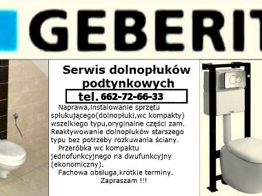 Wc naprawy spłuczek podtynkowych GEBERIT,CERSANIT,KOŁO itp.-1