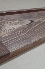 taca drewniana rustyk metalowe uchwyty 60cm deska-2
