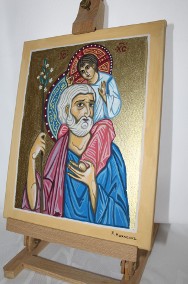 Obraz olejny Święty Józef i Jezus Chrystus ikona-2