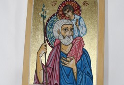 Obraz olejny Święty Józef i Jezus Chrystus ikona