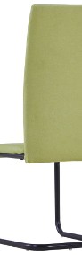 vidaXL Krzesła stołowe, wspornikowe, 2 szt., zielone, tkanina281813-4