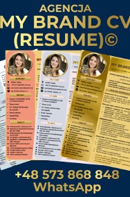 Nowoczesne, profesjonalne CV/Idealne dla TOP menedżerów/Różne języki/ w 24h-2