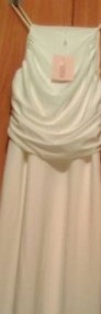 (40/L) Długa, biała, ołówkowa sukienka wieczorowa z Londynu/ NOWA-3